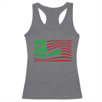 Make Algae Great Again Racerback Tank Top Funny Political Satire American Flag Meme