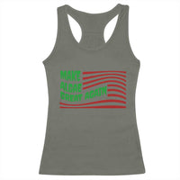 Make Algae Great Again Racerback Tank Top Funny Political Satire American Flag Meme