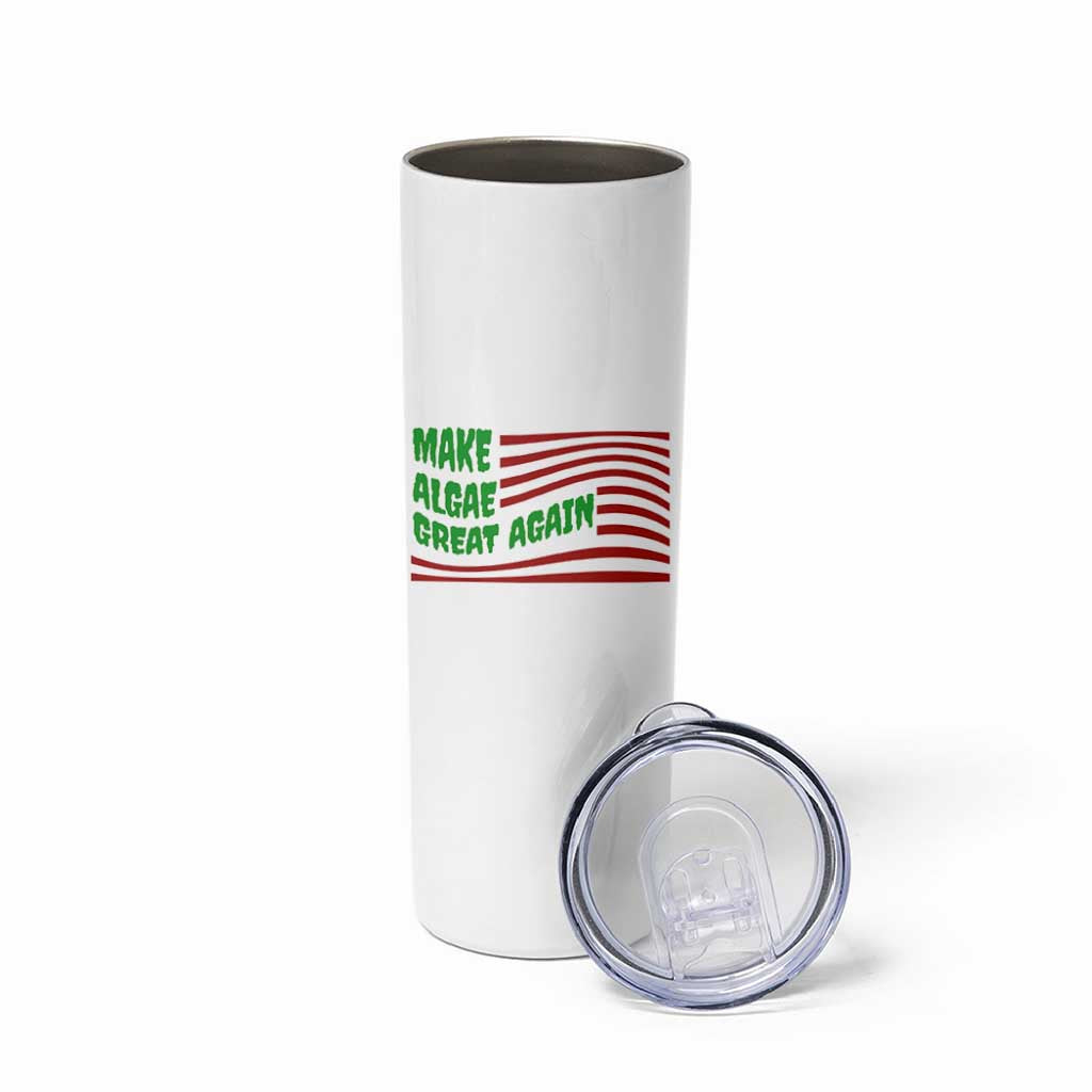 Make Algae Great Again Skinny Tumbler Funny Political Satire American Flag Meme