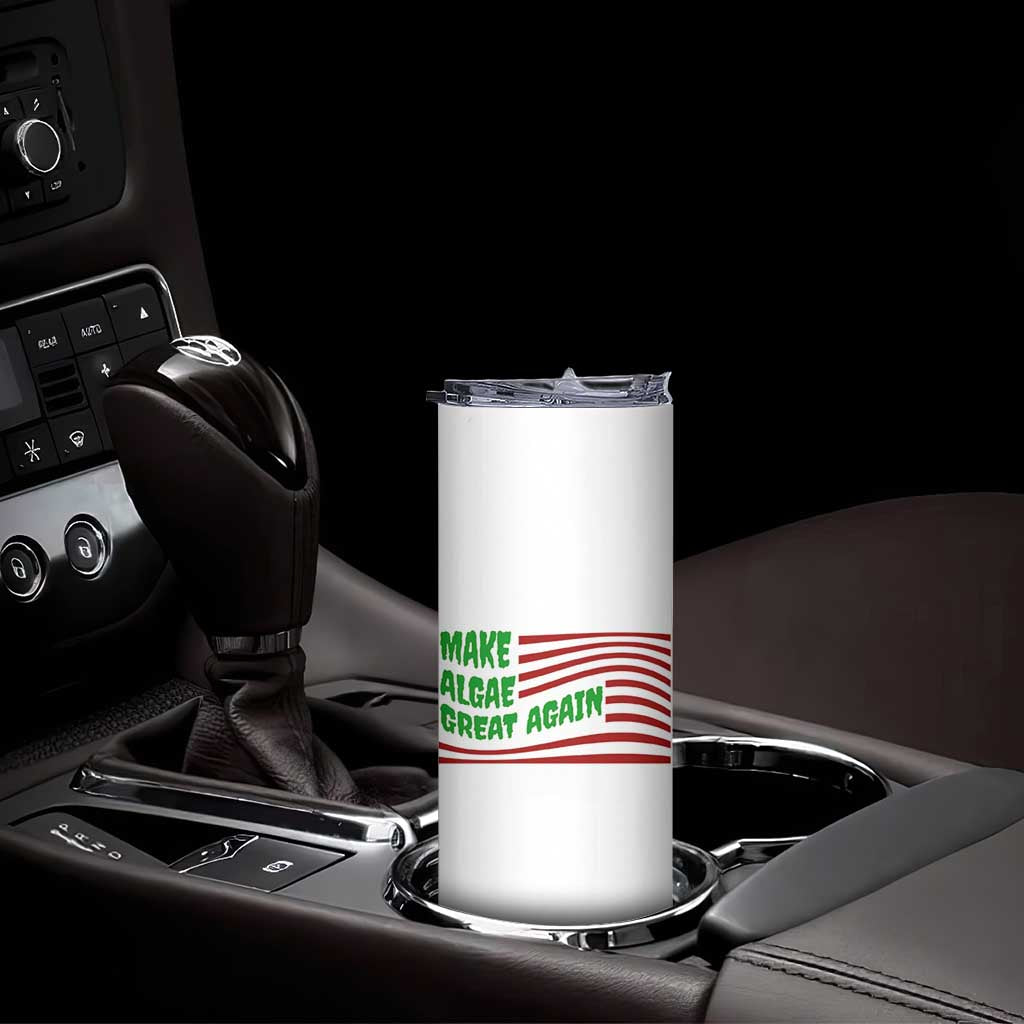 Make Algae Great Again Skinny Tumbler Funny Political Satire American Flag Meme
