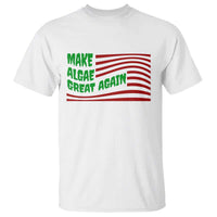 Make Algae Great Again T Shirt Funny Political Satire American Flag Meme