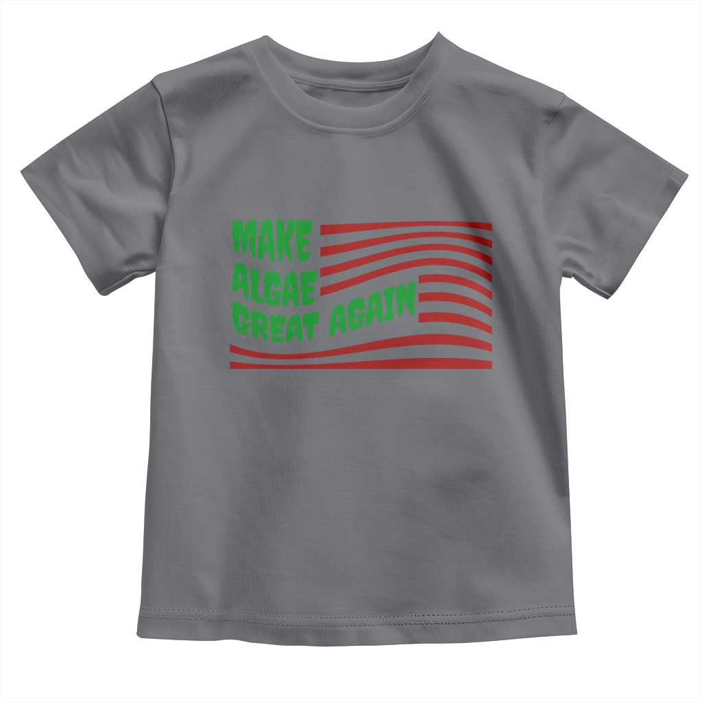 Make Algae Great Again Toddler T Shirt Funny Political Satire American Flag Meme