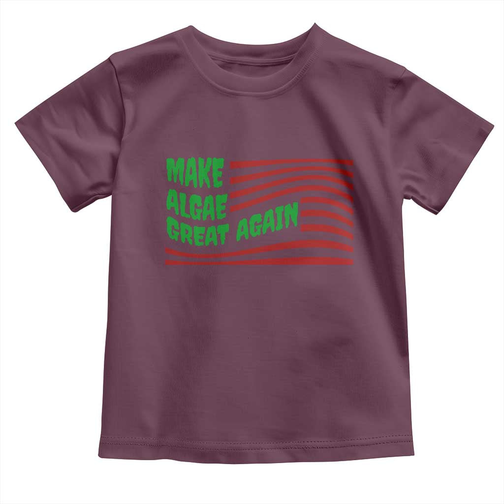 Make Algae Great Again Toddler T Shirt Funny Political Satire American Flag Meme