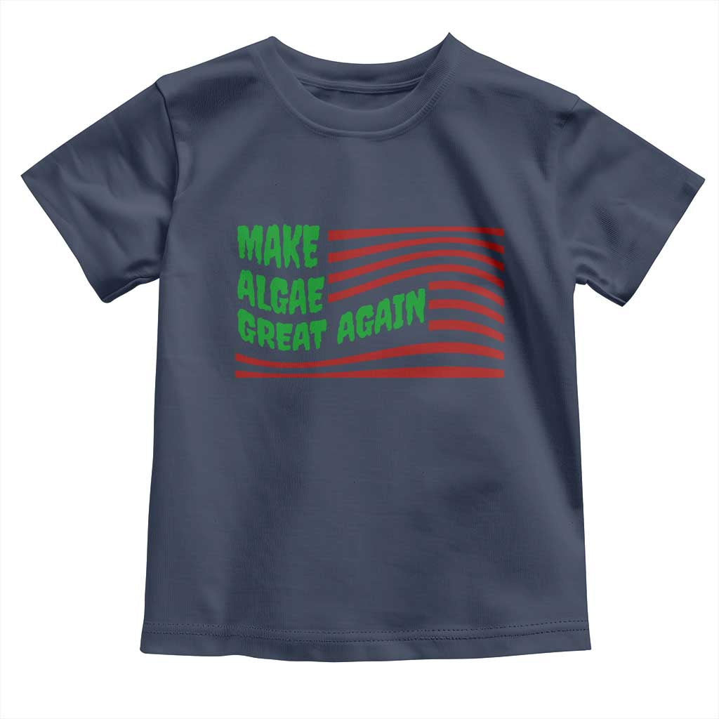 Make Algae Great Again Toddler T Shirt Funny Political Satire American Flag Meme