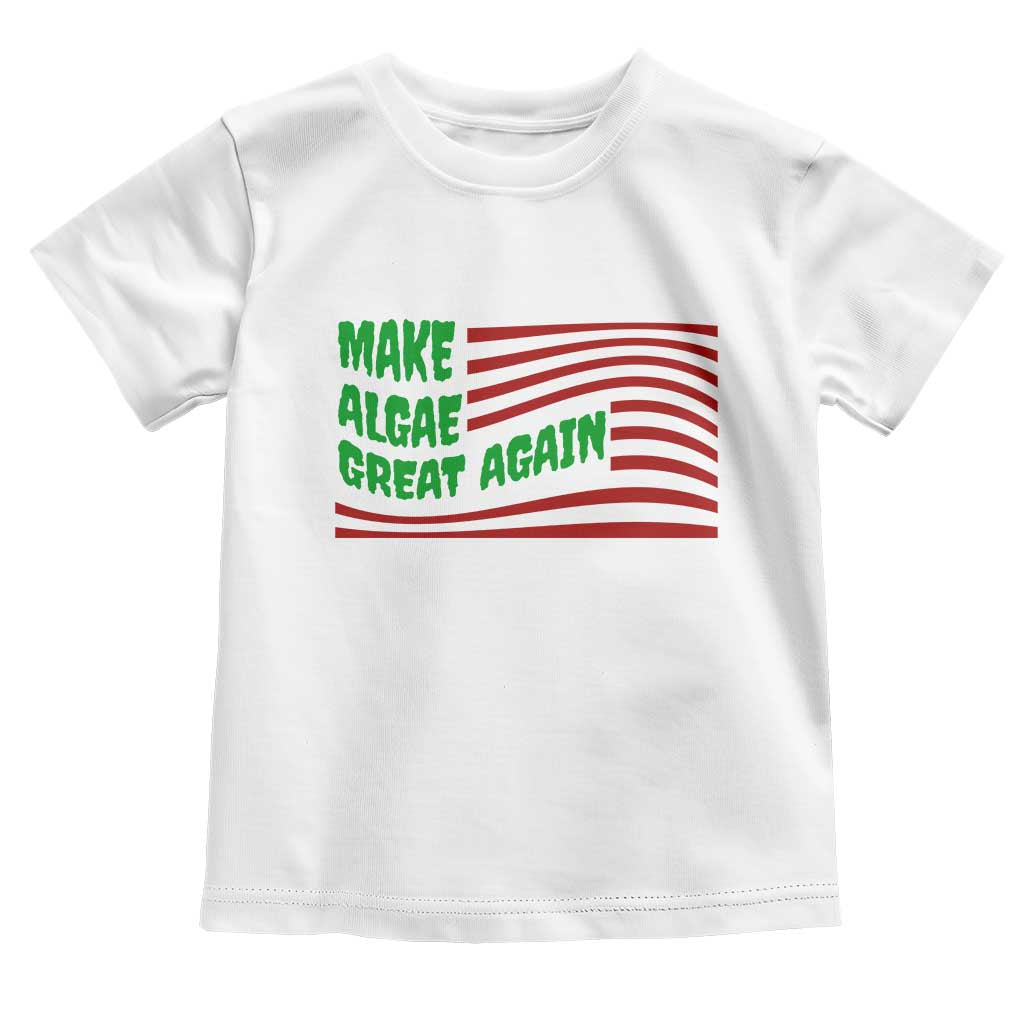 Make Algae Great Again Toddler T Shirt Funny Political Satire American Flag Meme
