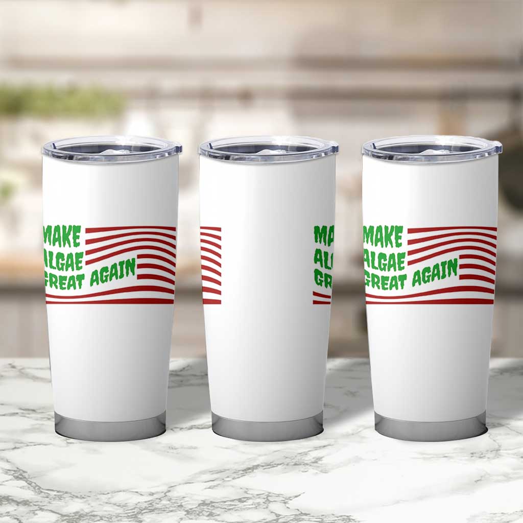 Make Algae Great Again Tumbler Cup Funny Political Satire American Flag Meme