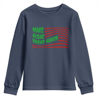 Make Algae Great Again Youth Sweatshirt Funny Political Satire American Flag Meme