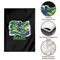 Brazil Soccer Fan Garden Flag Brasil Flag Football Game Day Supporter