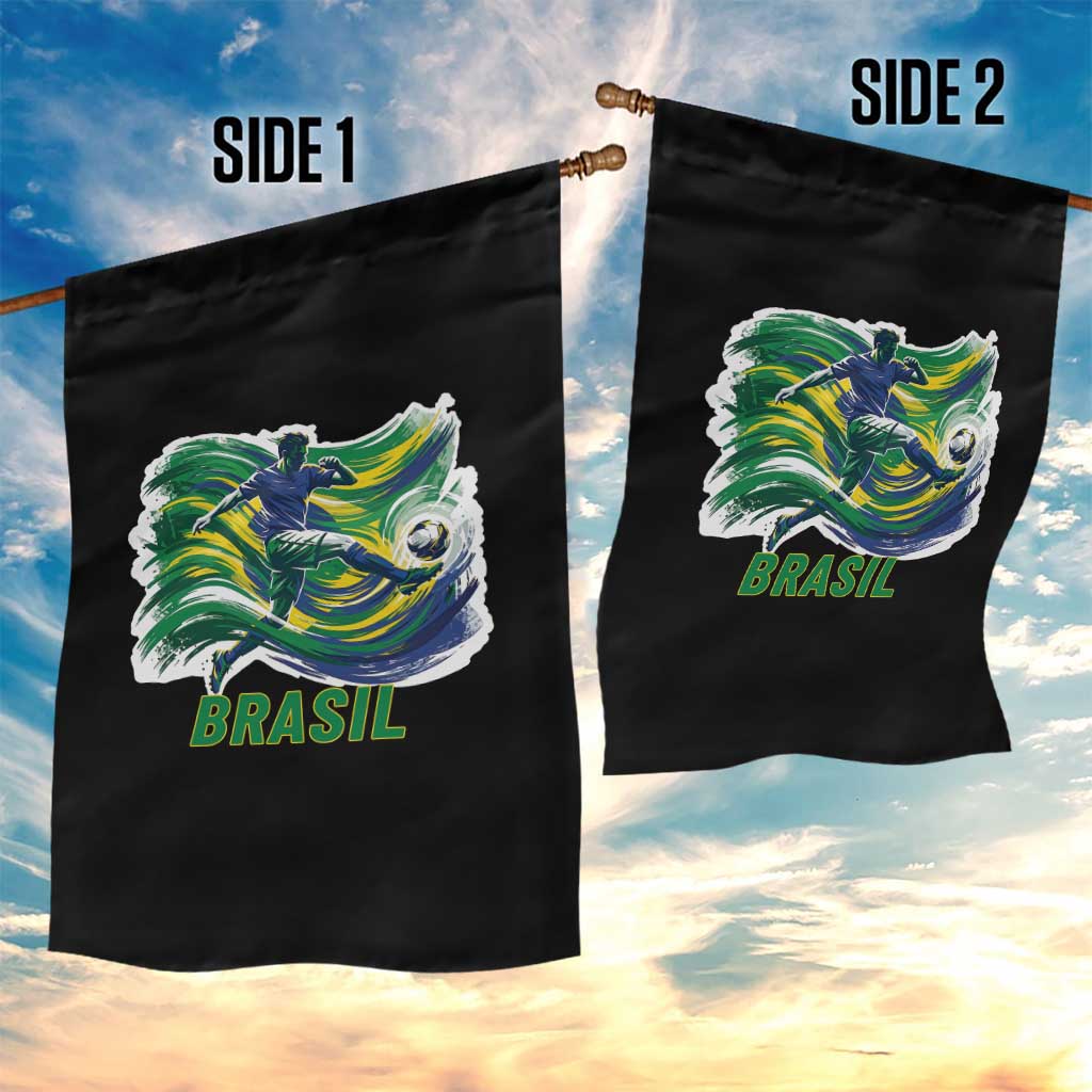 Brazil Soccer Fan Garden Flag Brasil Flag Football Game Day Supporter