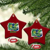 Brazil Soccer Fan Ceramic Ornament Brasil Flag Football Game Day Supporter