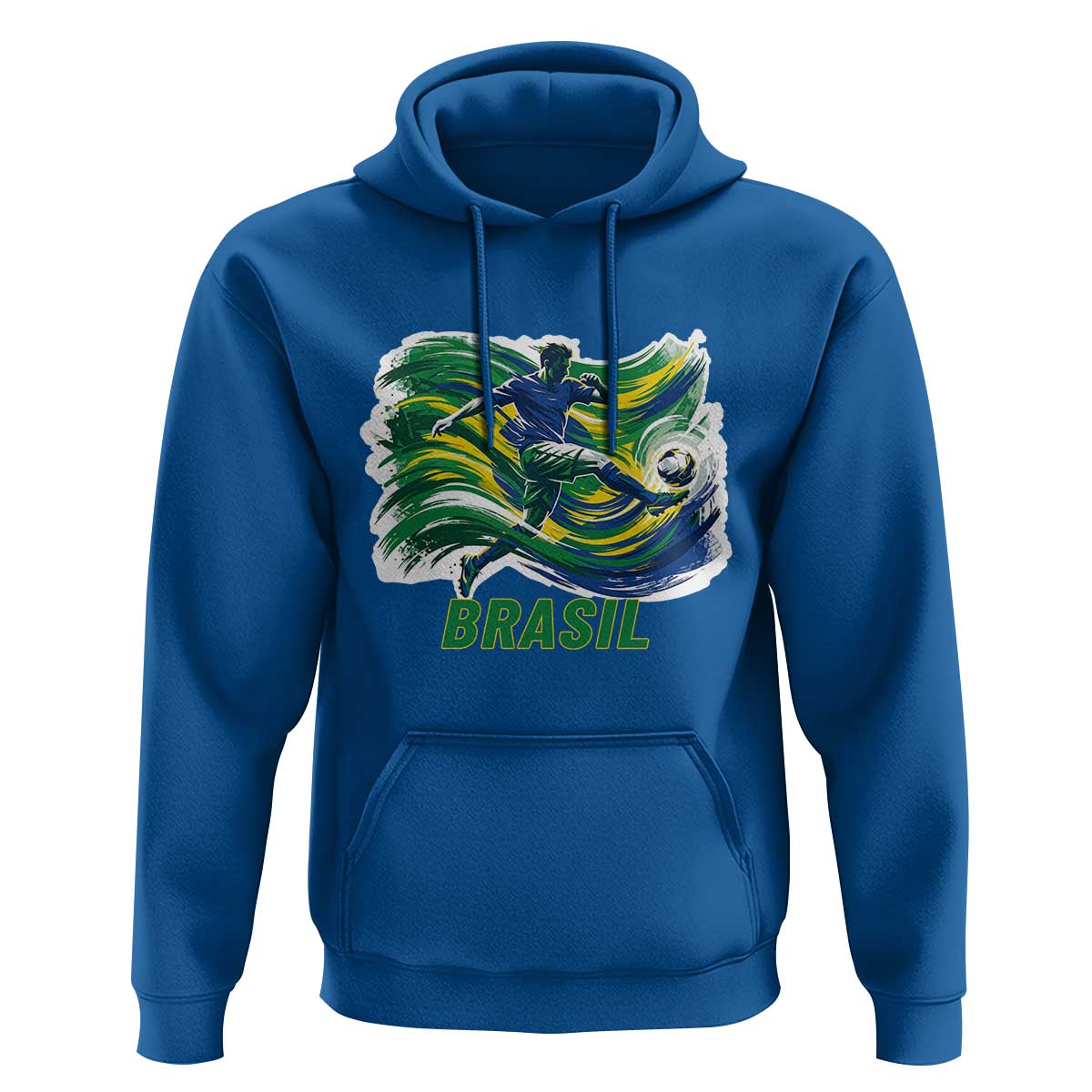 Brazil Soccer Fan Hoodie Brasil Flag Football Game Day Supporter