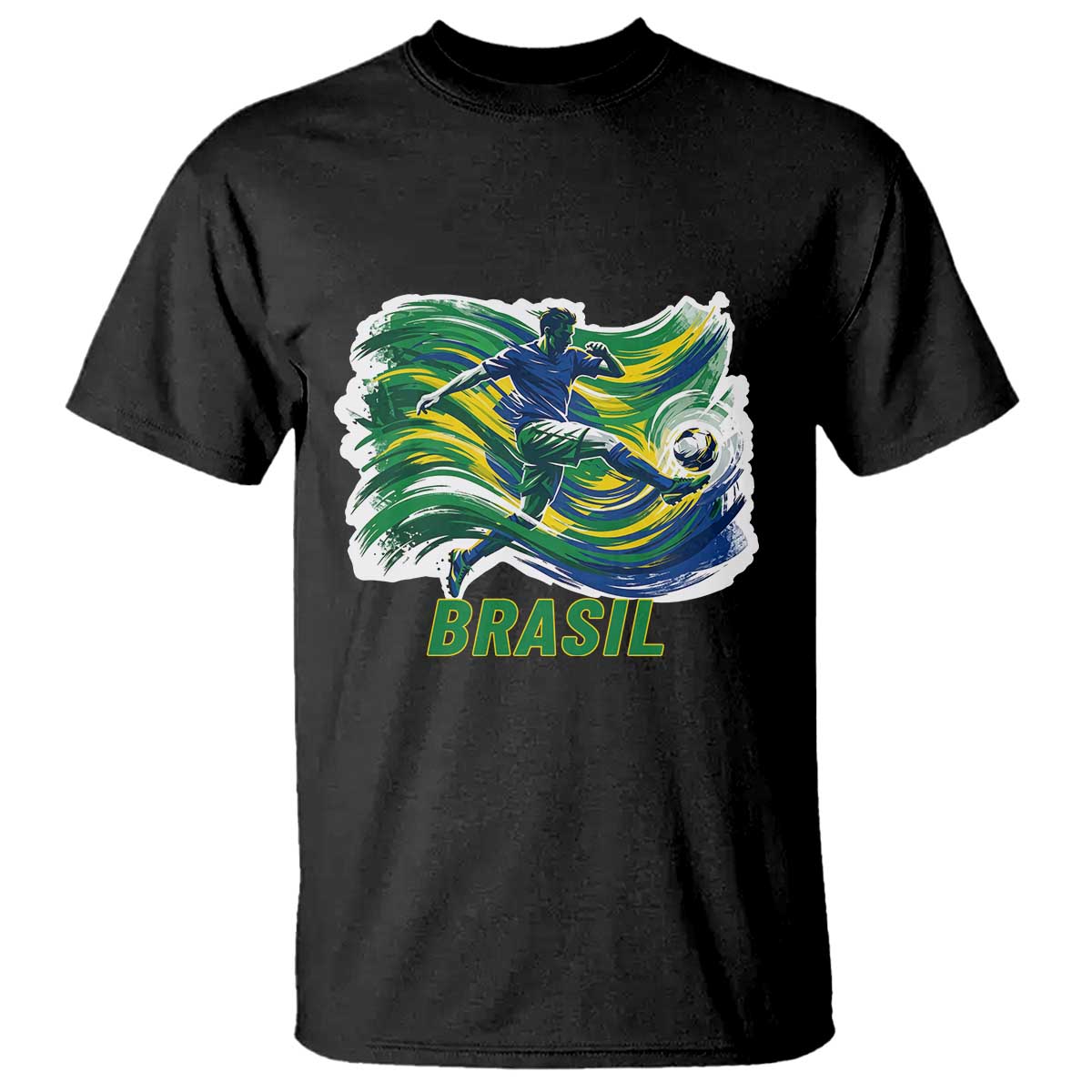 Brazil Soccer Fan T Shirt Brasil Flag Football Game Day Supporter