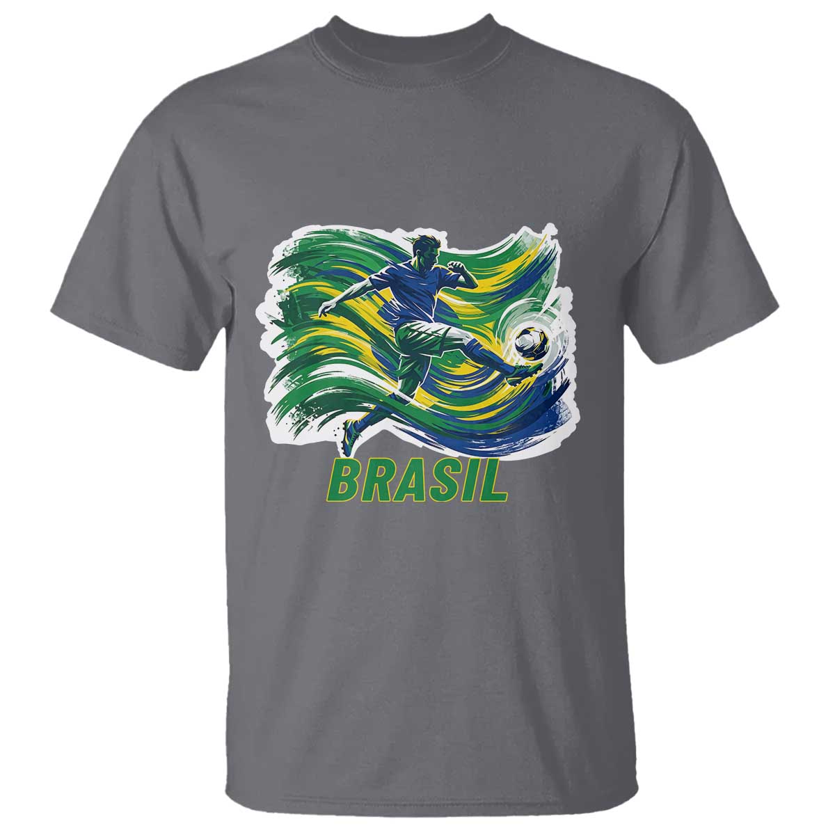 Brazil Soccer Fan T Shirt Brasil Flag Football Game Day Supporter