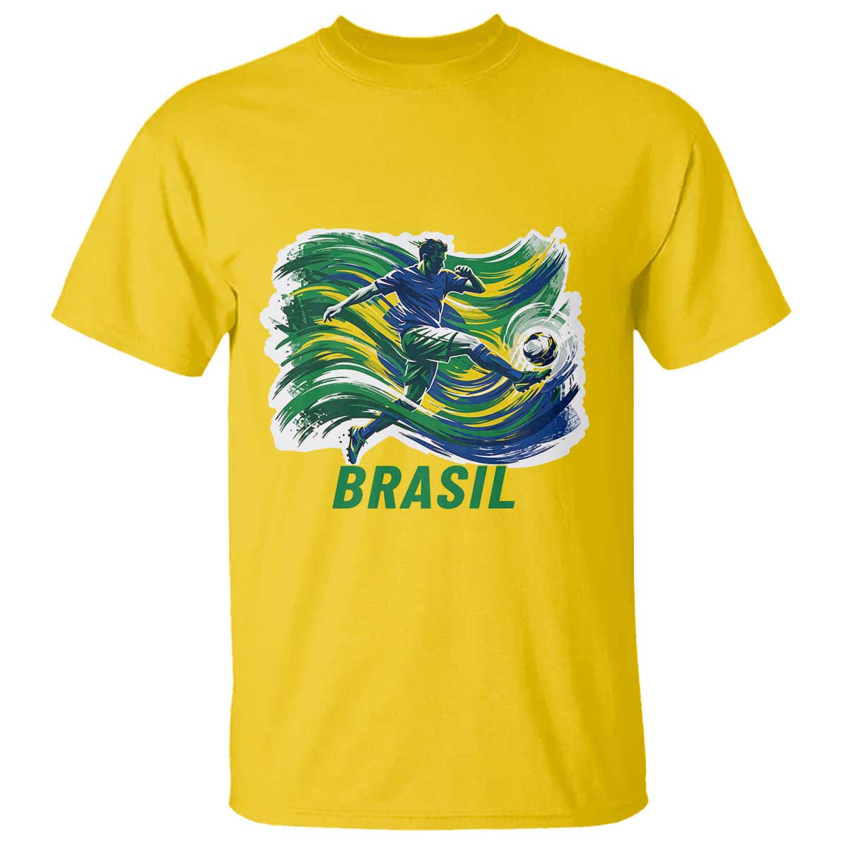 Brazil Soccer Fan T Shirt Brasil Flag Football Game Day Supporter