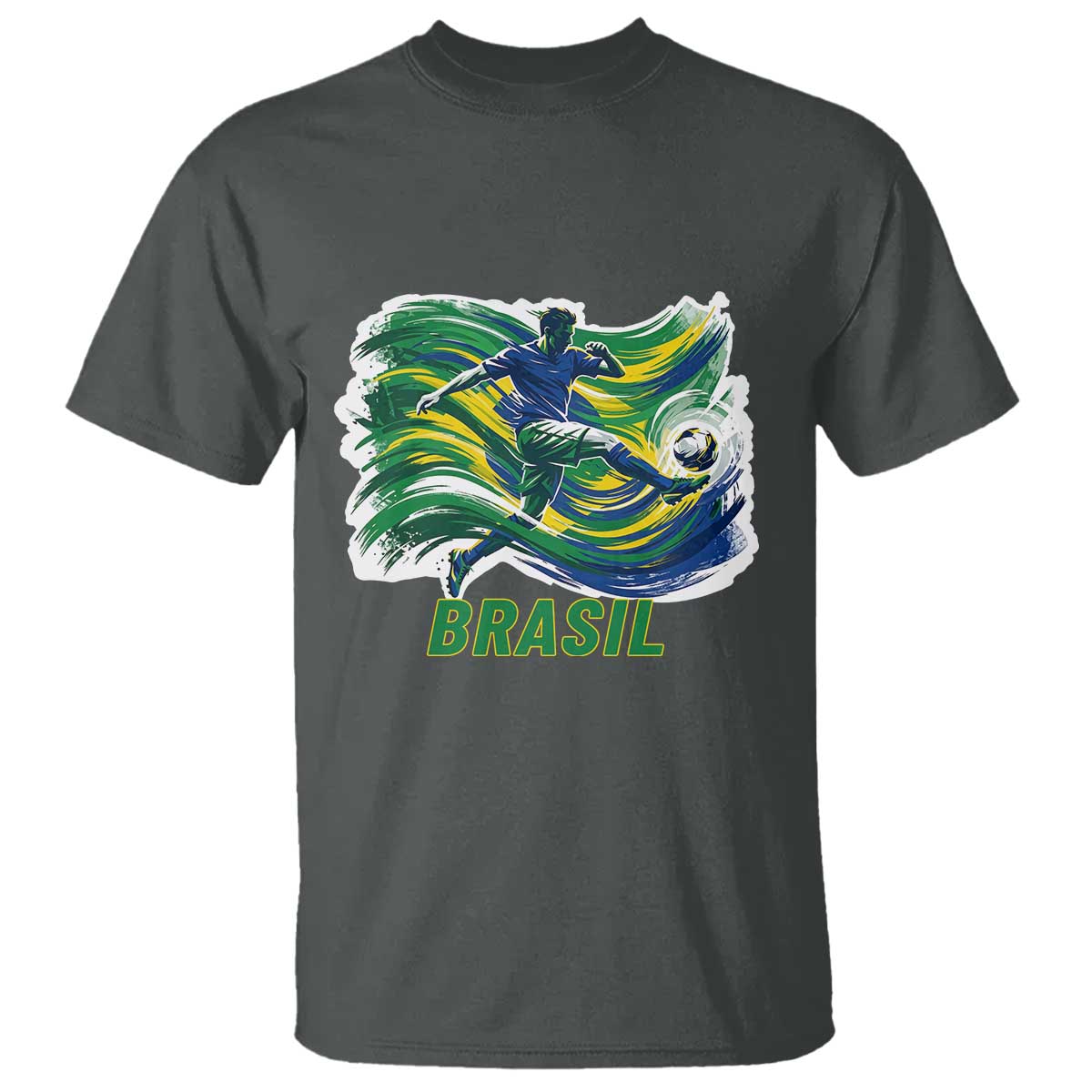 Brazil Soccer Fan T Shirt Brasil Flag Football Game Day Supporter