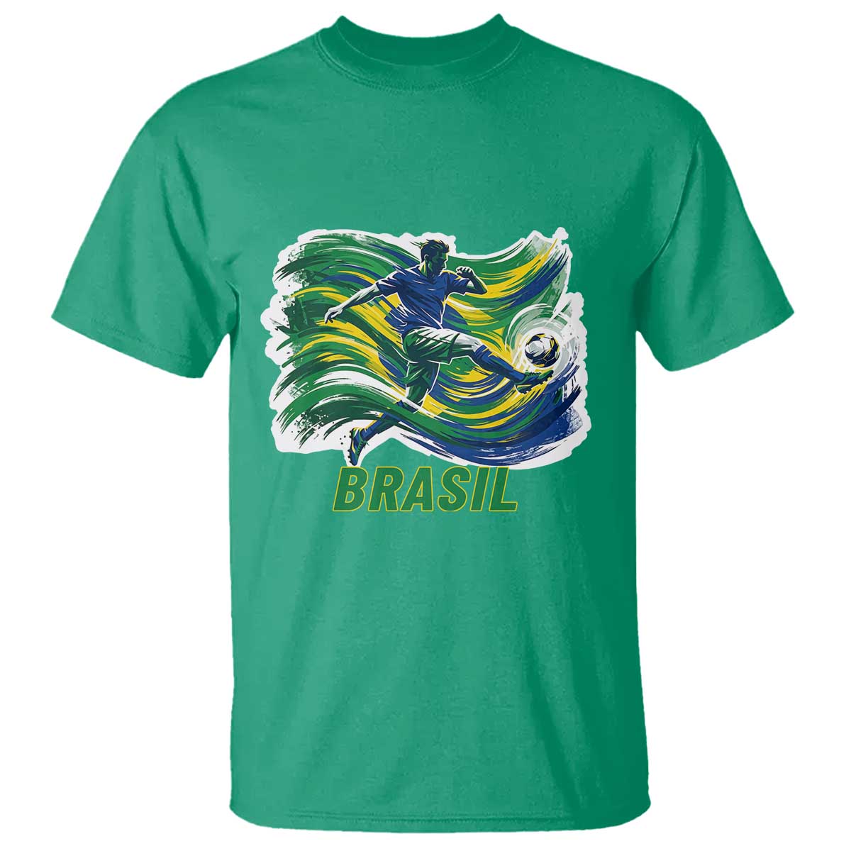 Brazil Soccer Fan T Shirt Brasil Flag Football Game Day Supporter