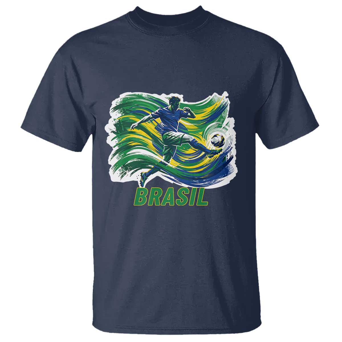 Brazil Soccer Fan T Shirt Brasil Flag Football Game Day Supporter