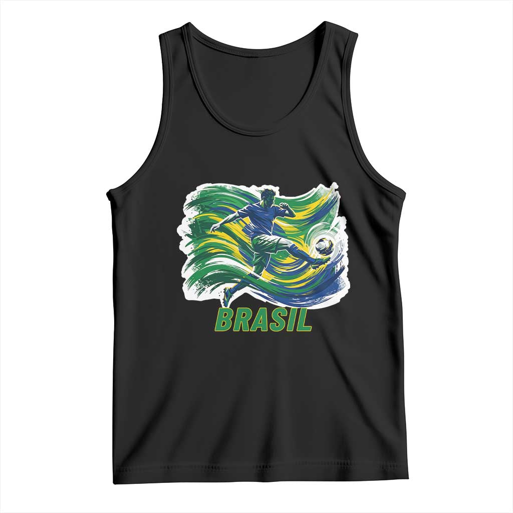 Brazil Soccer Fan Tank Top Brasil Flag Football Game Day Supporter