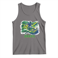 Brazil Soccer Fan Tank Top Brasil Flag Football Game Day Supporter