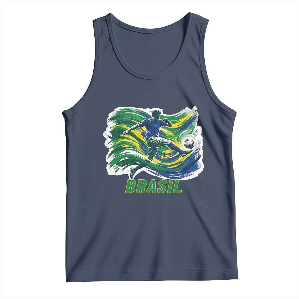 Brazil Soccer Fan Tank Top Brasil Flag Football Game Day Supporter