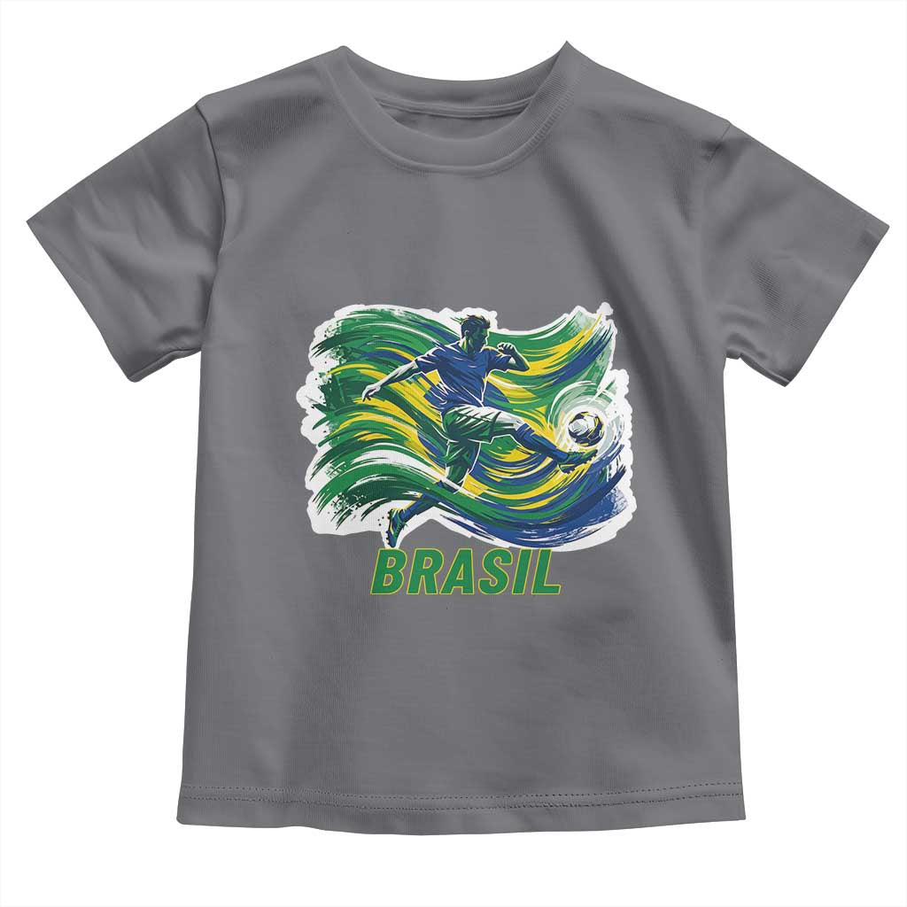 Brazil Soccer Fan Toddler T Shirt Brasil Flag Football Game Day Supporter
