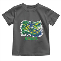 Brazil Soccer Fan Toddler T Shirt Brasil Flag Football Game Day Supporter