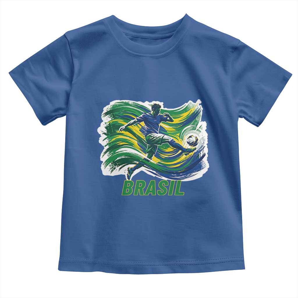 Brazil Soccer Fan Toddler T Shirt Brasil Flag Football Game Day Supporter