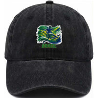 Brazil Soccer Fan Washed Cotton Baseball Cap Brasil Flag Football Game Day Supporter