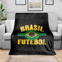Brazil Soccer Football Fan Brasil Flag Throw Blanket