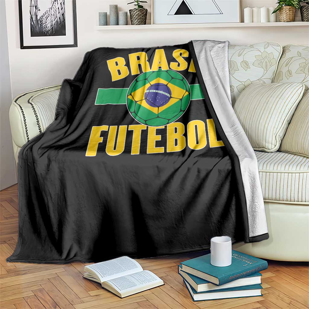Brazil Soccer Football Fan Brasil Flag Throw Blanket