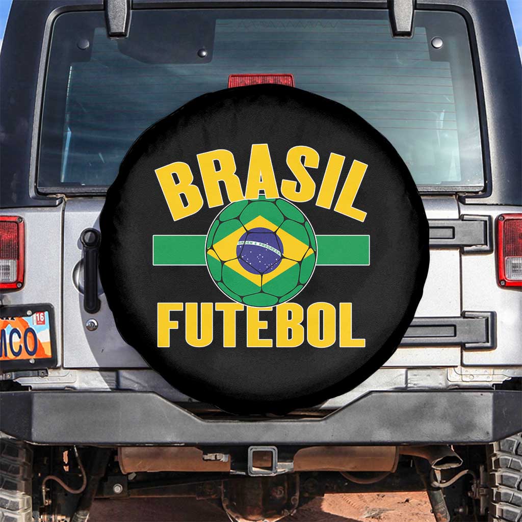 Brazil Soccer Football Fan Brasil Flag Spare Tire Cover