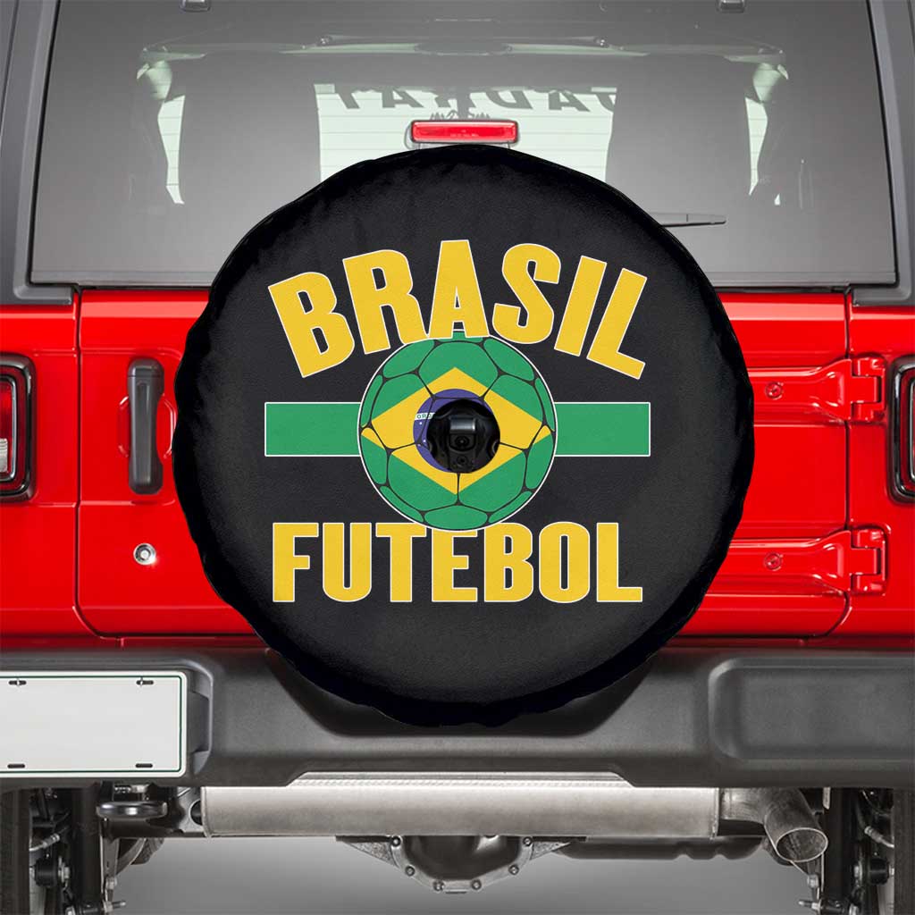Brazil Soccer Football Fan Brasil Flag Spare Tire Cover