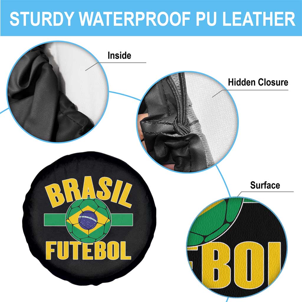 Brazil Soccer Football Fan Brasil Flag Spare Tire Cover