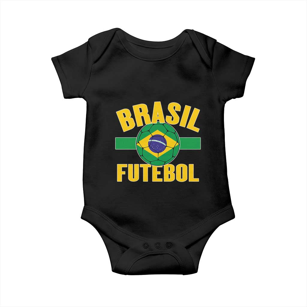 Brazil Soccer Football Fan Brasil Flag Baby Onesie