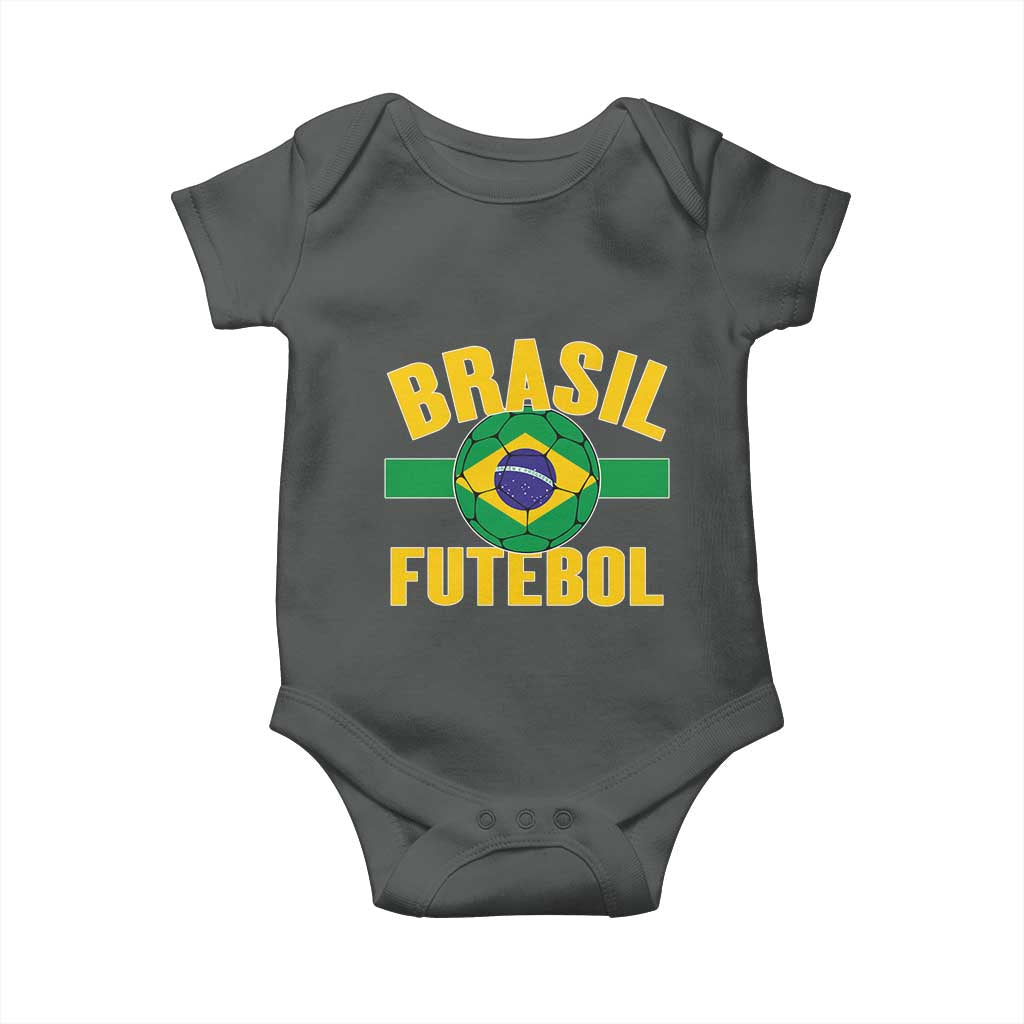 Brazil Soccer Football Fan Brasil Flag Baby Onesie