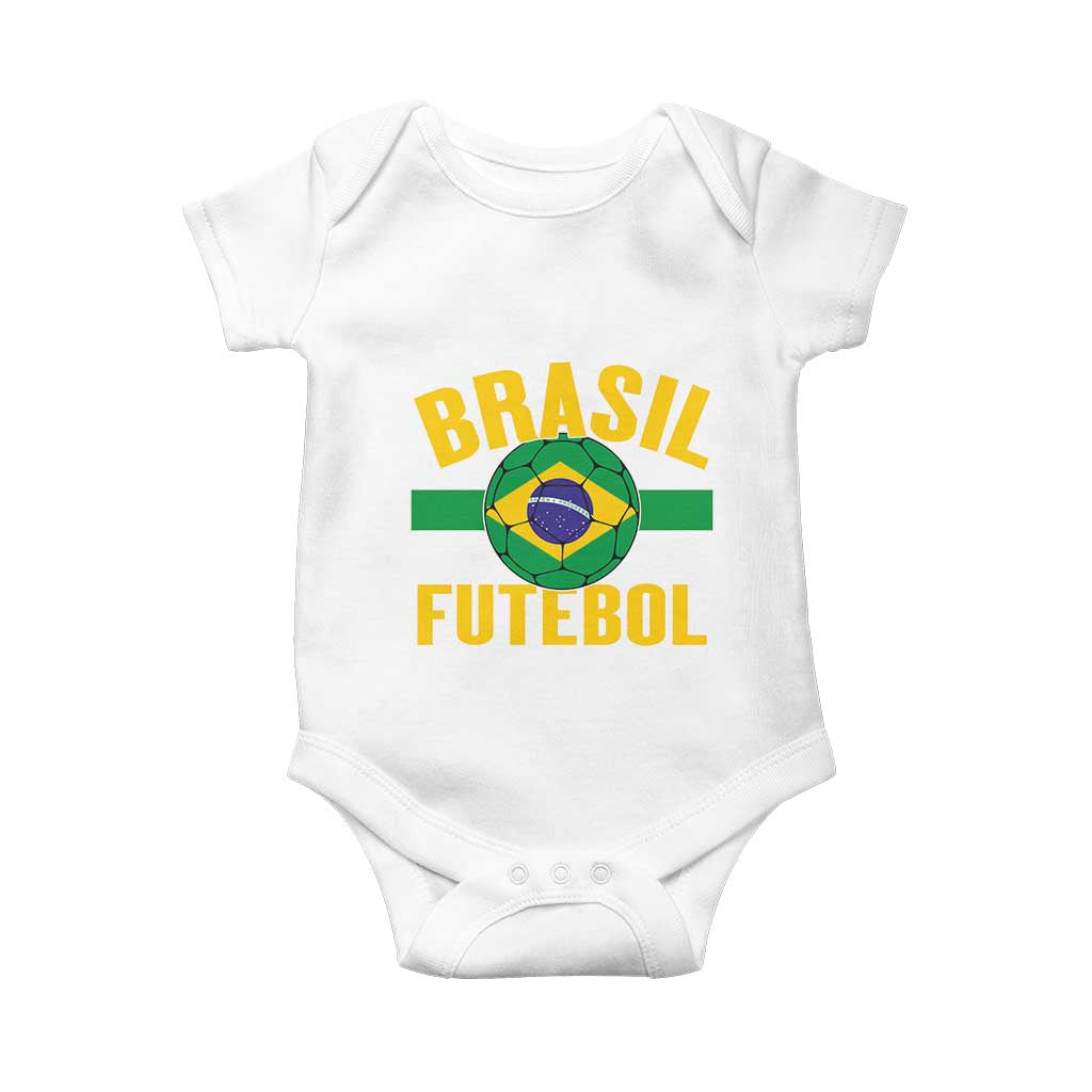 Brazil Soccer Football Fan Brasil Flag Baby Onesie