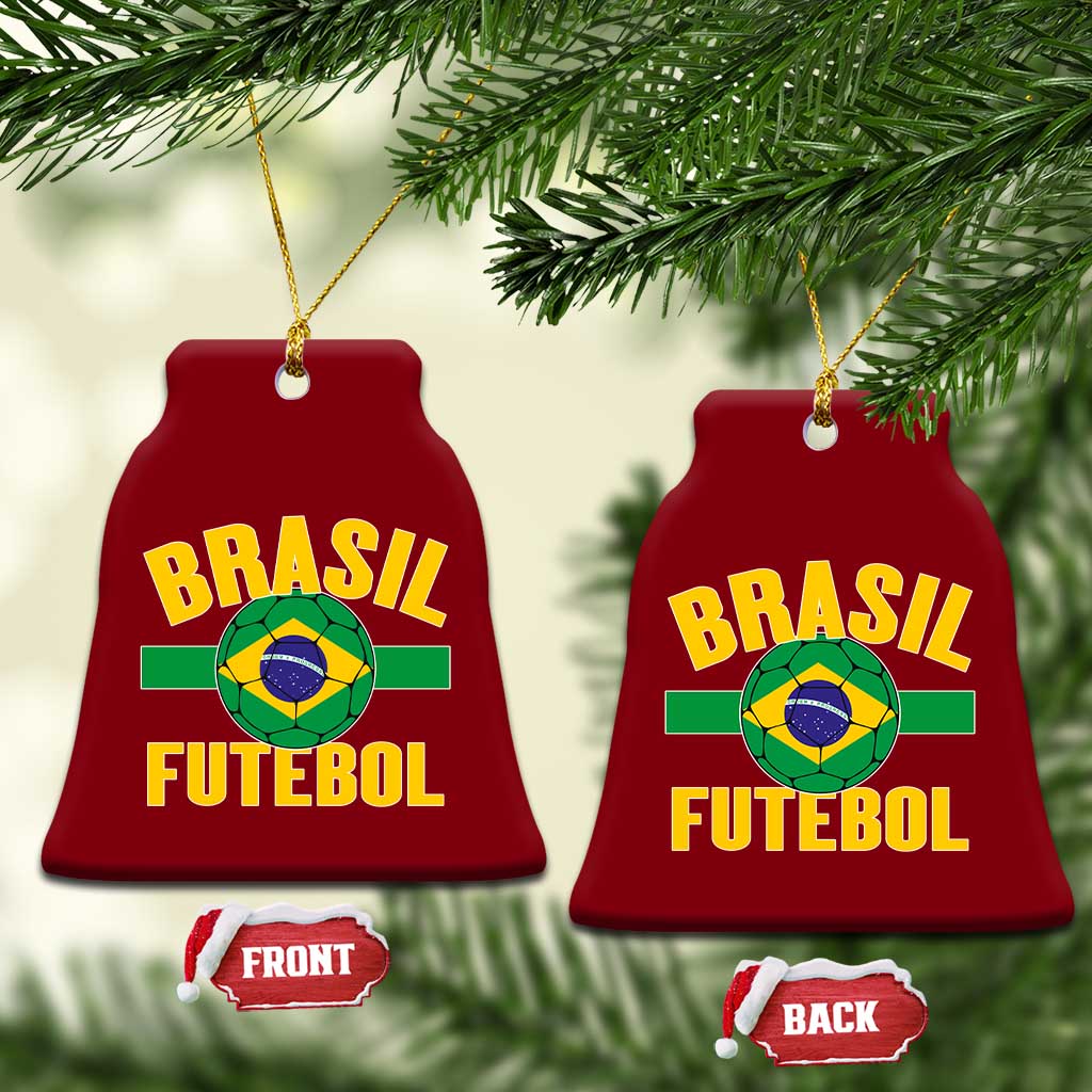 Brazil Soccer Football Fan Brasil Flag Ceramic Ornament
