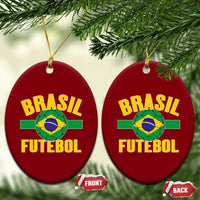 Brazil Soccer Football Fan Brasil Flag Ceramic Ornament