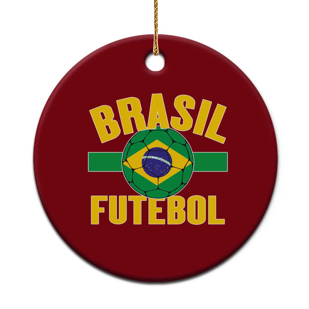 Brazil Soccer Football Fan Brasil Flag Ceramic Ornament