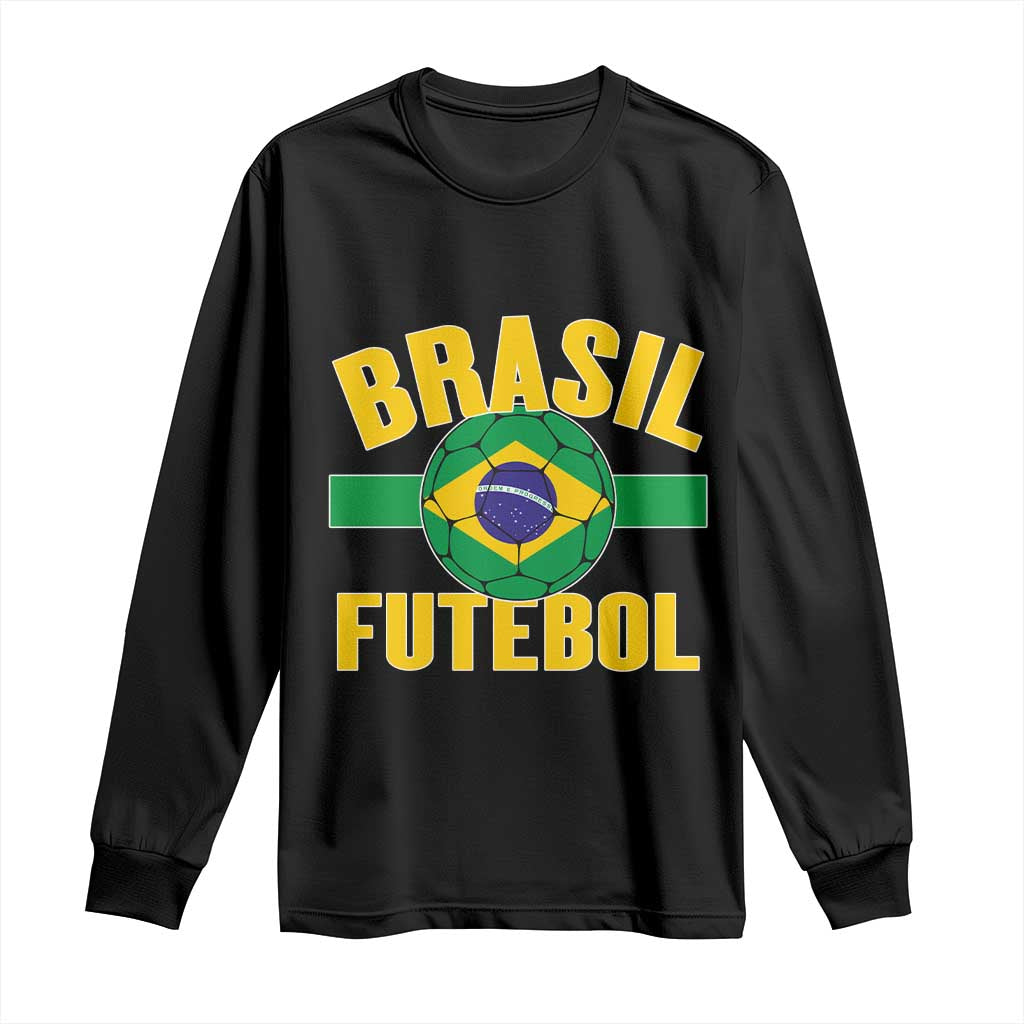 Brazil Soccer Football Fan Brasil Flag Long Sleeve Shirt