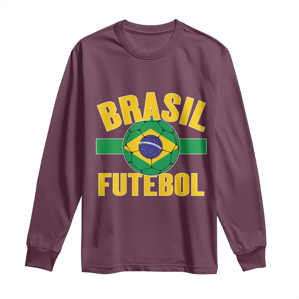 Brazil Soccer Football Fan Brasil Flag Long Sleeve Shirt