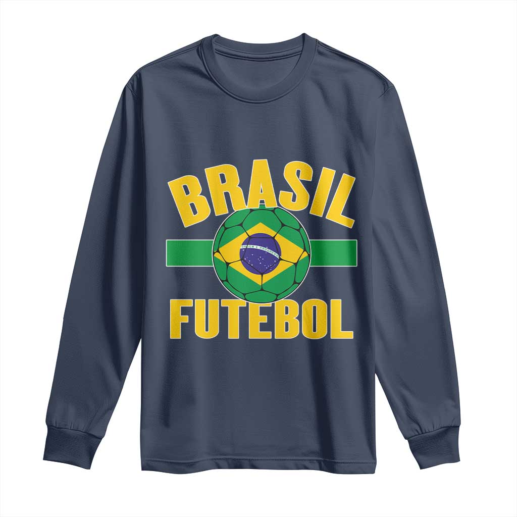 Brazil Soccer Football Fan Brasil Flag Long Sleeve Shirt