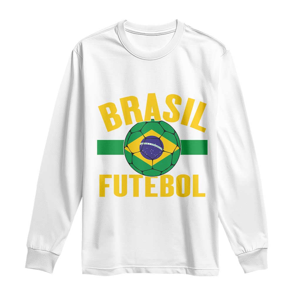 Brazil Soccer Football Fan Brasil Flag Long Sleeve Shirt