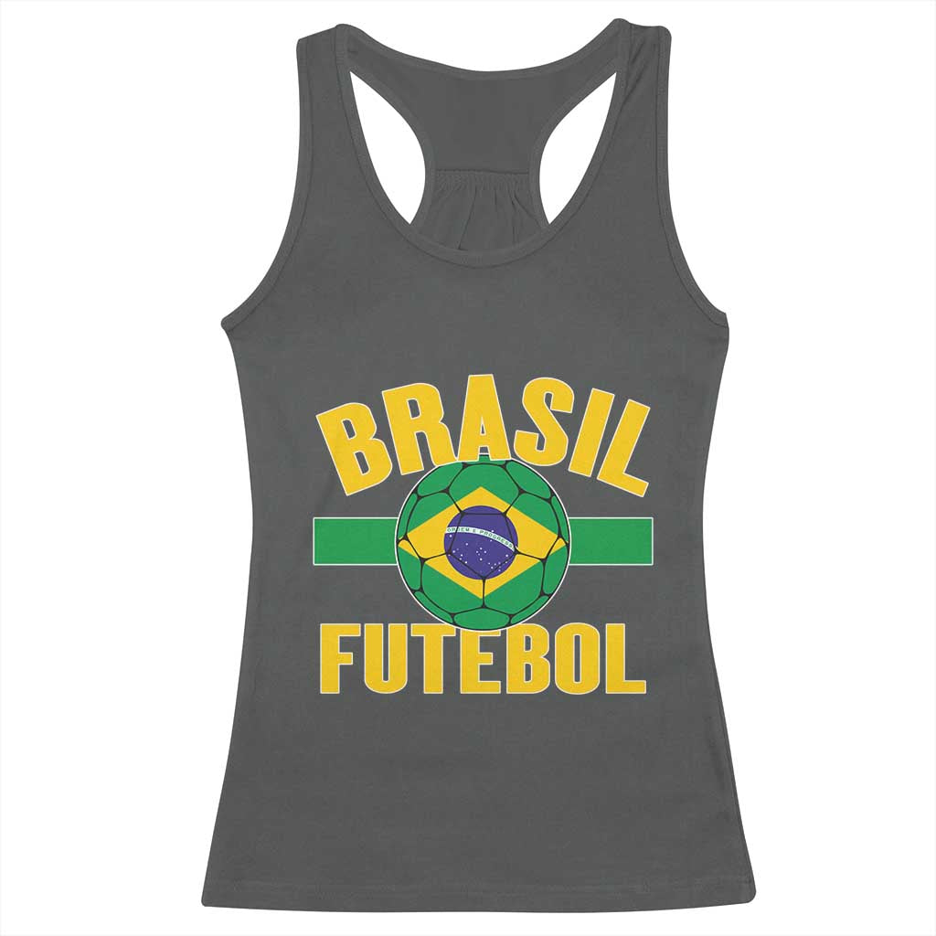 Brazil Soccer Football Fan Brasil Flag Racerback Tank Top