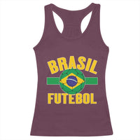 Brazil Soccer Football Fan Brasil Flag Racerback Tank Top