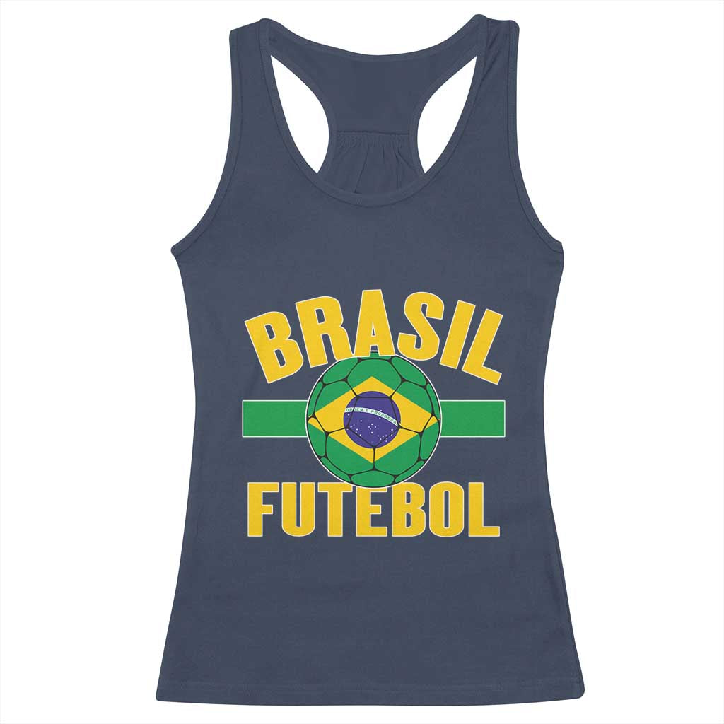 Brazil Soccer Football Fan Brasil Flag Racerback Tank Top