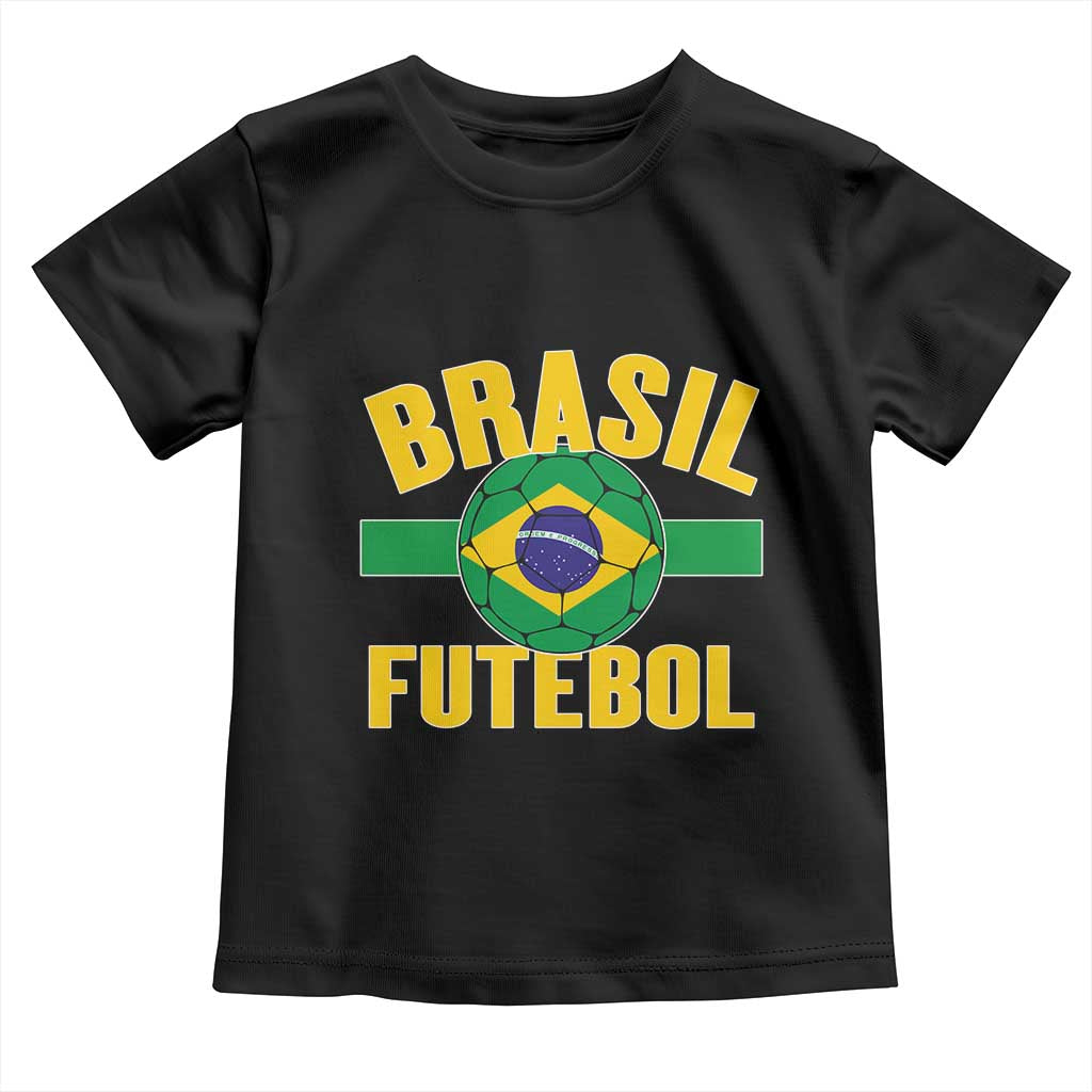 Brazil Soccer Football Fan Brasil Flag Toddler T Shirt