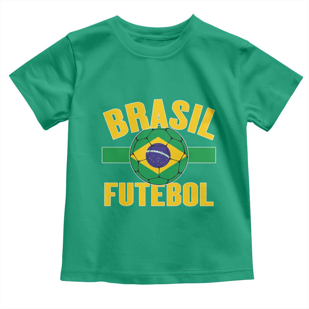 Brazil Soccer Football Fan Brasil Flag Toddler T Shirt