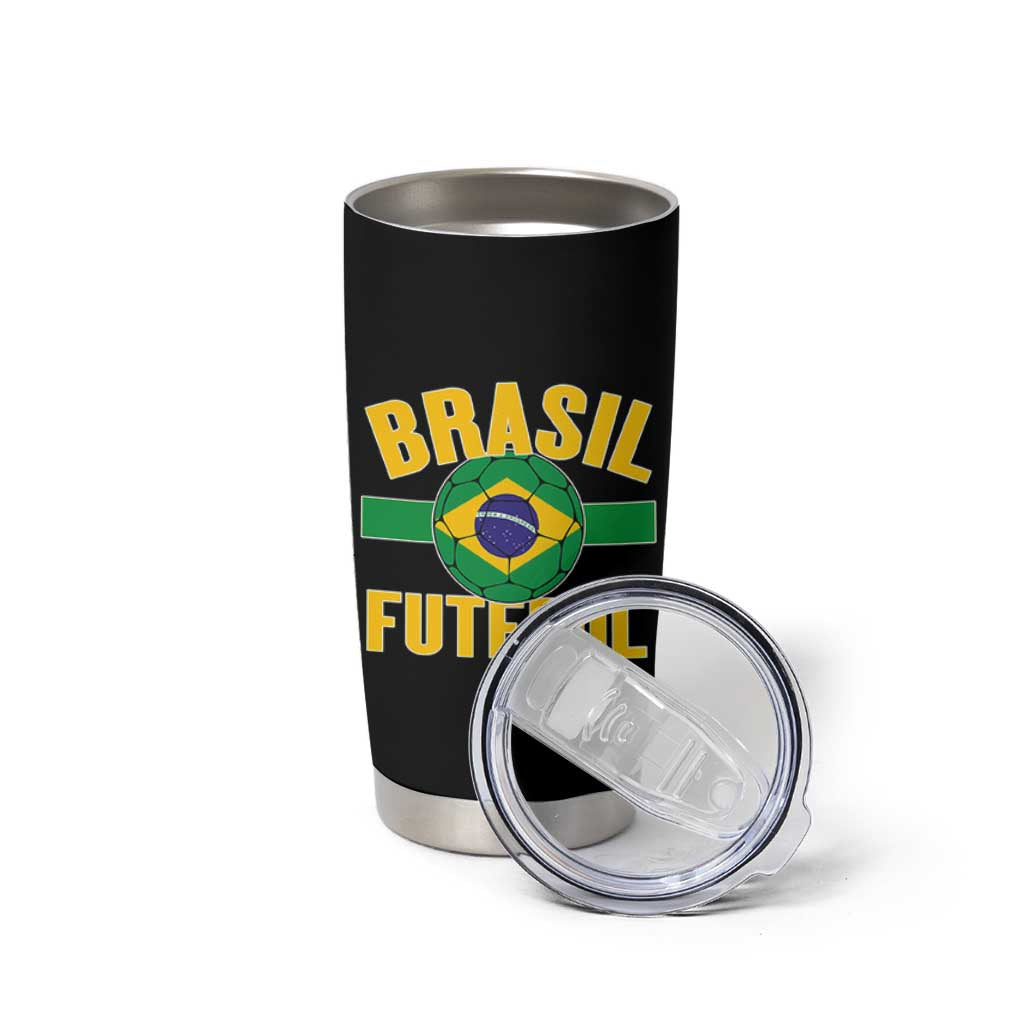Brazil Soccer Football Fan Brasil Flag Tumbler Cup