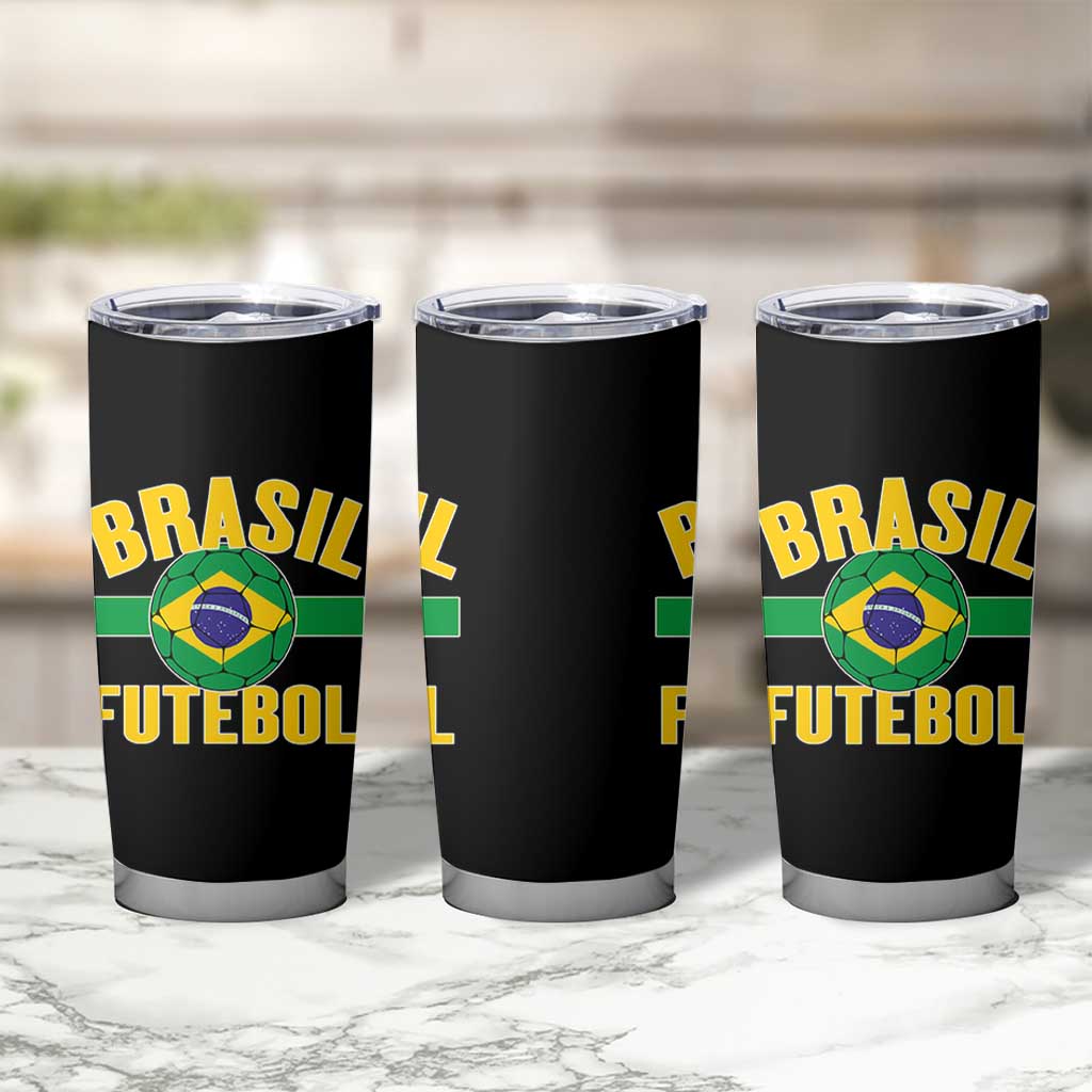 Brazil Soccer Football Fan Brasil Flag Tumbler Cup